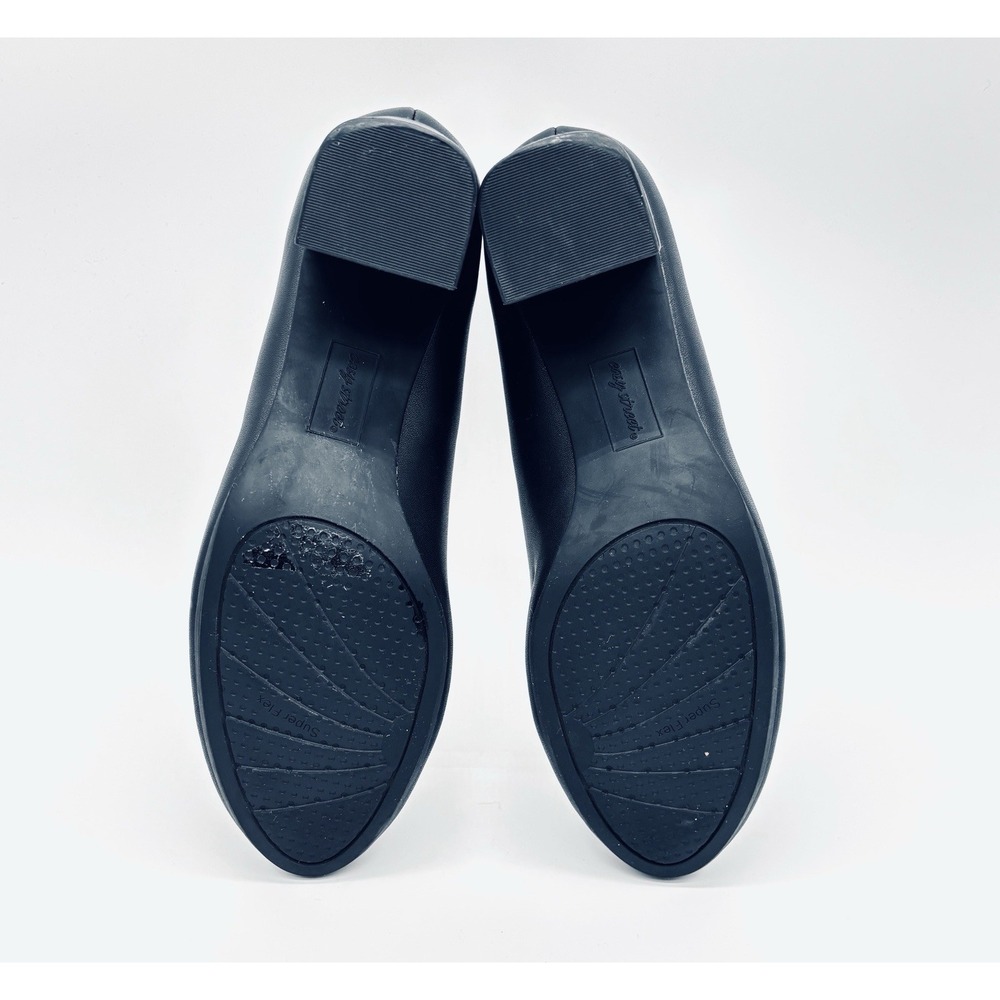 Easy Street Women's Black Round Toe Slip On Block Heel Proper Pumps Size 7.5 M - Picture 7 of 8